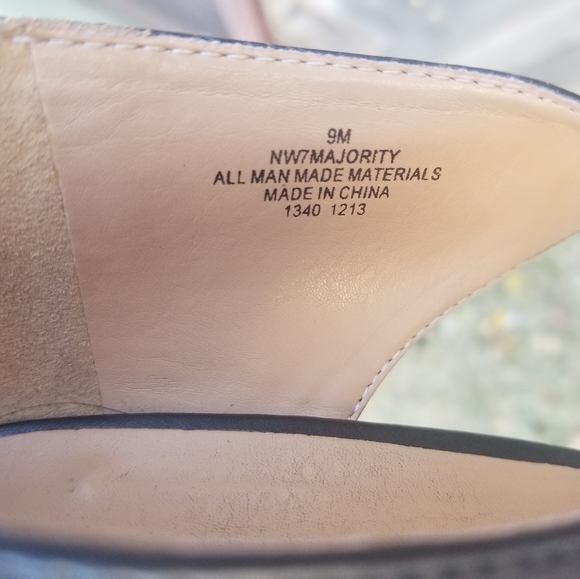 Black Vegan Wedge Heels w/Heel Zippers - Picture 11 of 11